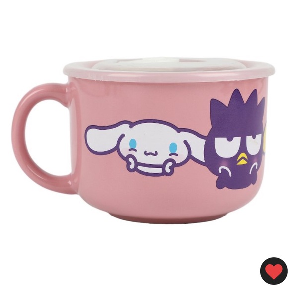 New hello kitty and friends 20oz ceramic soup mug with lid - Picture 4 of 13